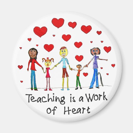 教えはハート磁石の作業 マグネット (正面)