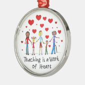 教えはハート ガラスオーナメント (左)