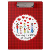 教えはハート クリップボード (正面)