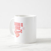 教えはハート コーヒーマグカップ (正面左)