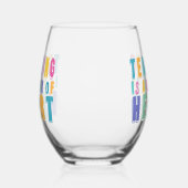 教えはハート ステムなしワイングラス (左)