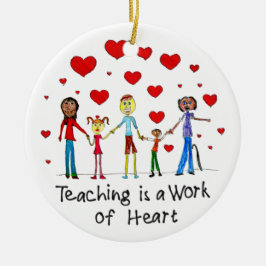 教えはハート セラミックオーナメント