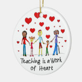 教えはハート セラミックオーナメント (左)