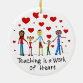 教えはハート セラミックオーナメント (裏面)