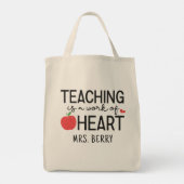 教えはハート トートバッグ (裏面)