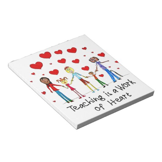 教えはハート ノートパッド (アングル)