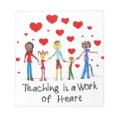 教えはハート ノートパッド (正面)