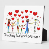 教えはハート フォトプラーク (側面)