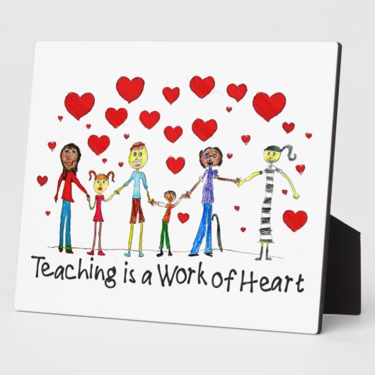 教えはハート フォトプラーク (側面)