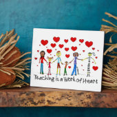 教えはハート フォトプラーク (側面)