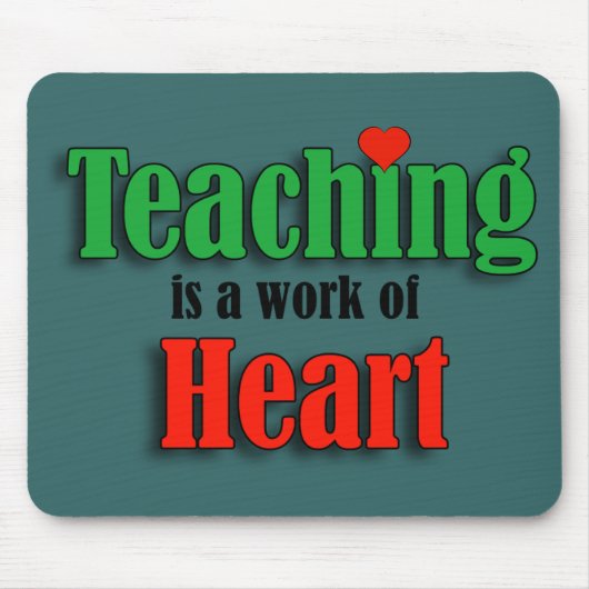 教えはハート マウスパッド (正面)