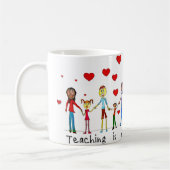 教えはハート・マググの作品 コーヒーマグカップ (左)