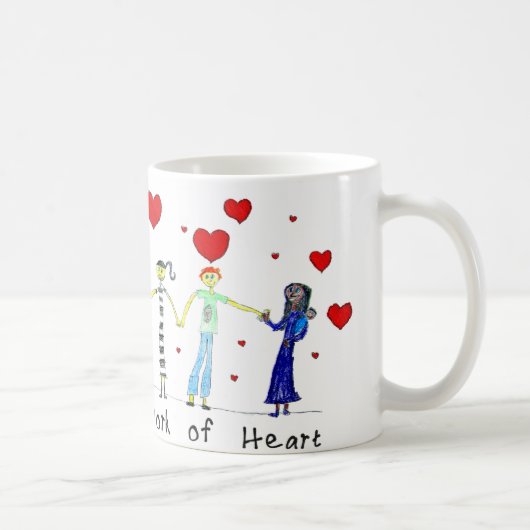 教えはハート・マググの作品 コーヒーマグカップ (右)