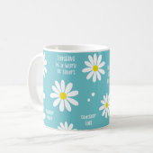 教えはハート・マググの作品 コーヒーマグカップ (正面左)