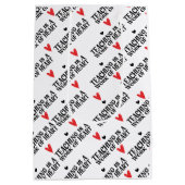 教えはハート ミディアムペーパーバッグ (裏面)