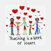 教えはハート メタルオーナメント (正面)