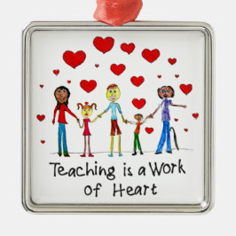 教えはハート メタルオーナメント