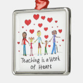 教えはハート メタルオーナメント (左)