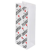 教えはハート ワインギフトバッグ (正面アングル)