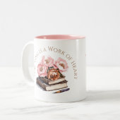 教えはハート、先生ギフトの作品 ツートーンマグカップ (正面左)