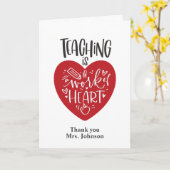 教えはハート、新学期 カード (黄色い花)