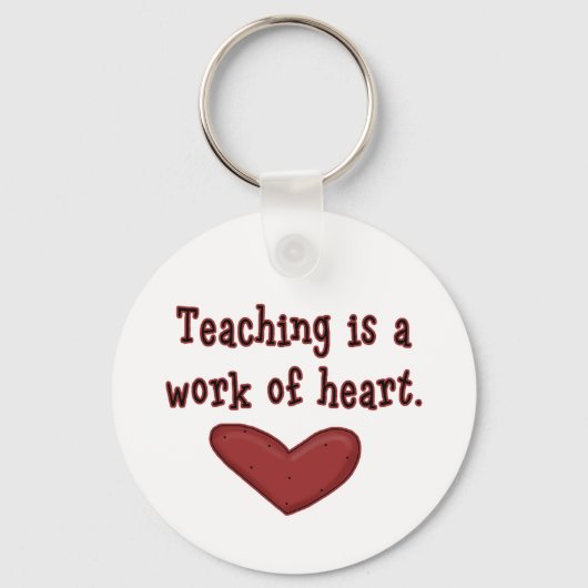 教えはハートTシャツとギフトの作品 キーホルダー (正面)