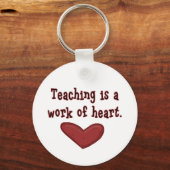 教えはハートTシャツとギフトの作品 キーホルダー (正面)