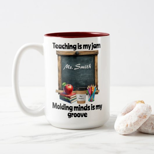 教えは僕のジャムTシャツ ツートーンマグカップ (ドーナツ)