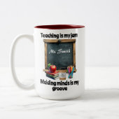 教えは僕のジャムTシャツ ツートーンマグカップ (左)