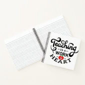 教えは先生に対するハート鑑賞の作品 ノートブック (内部)