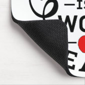 教えは先生に対するハート鑑賞の作品 マウスパッド (コーナー)