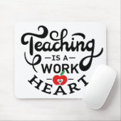 教えは先生に対するハート鑑賞の作品 マウスパッド (マウス)