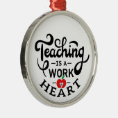 教えは先生に対するハート鑑賞の作品 メタルオーナメント (右)