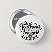 教えは先生に対するハート鑑賞の作品 缶バッジ (正面&裏面)
