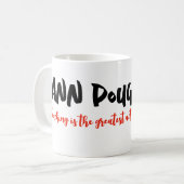 教えは楽観もっとも偉大的行為 コーヒーマグカップ (正面左)