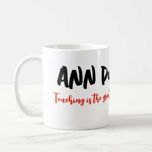 教えは楽観もっとも偉大的行為 コーヒーマグカップ (左)