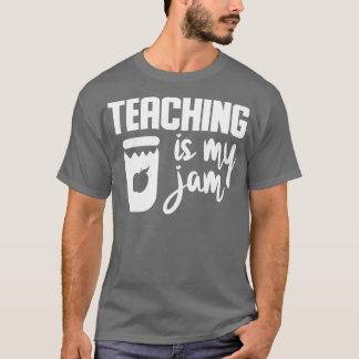 教えは私のジャムおもしろい先生 Tシャツ