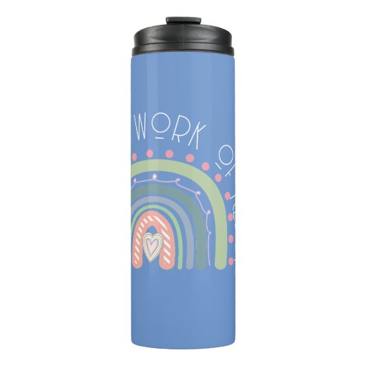 教えはPeriwinkleのハート タンブラー (正面)