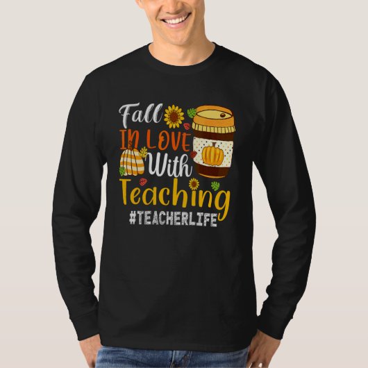 教えることが好きな先生の日常 学生の秋 Tシャツ (正面)