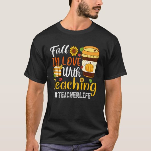 教えることが好きになる先生の生活と生徒たち 秋 Tシャツ (正面)
