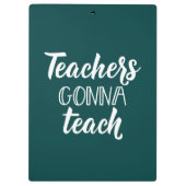 教えることを行っている先生 クリップボード (裏面)