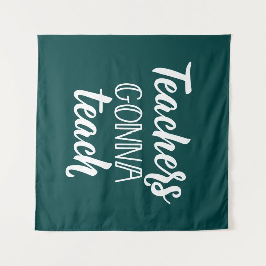 教えることを行っている先生 タペストリー (正面(横))