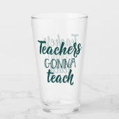 教えることを行っている先生 タンブラーグラス (裏面)