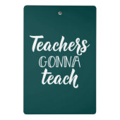 教えることを行っている先生 ミニクリップボード (裏面)