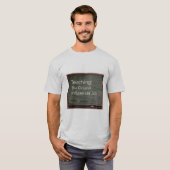 教える仕事: オリジナルのインフルエンサー Tシャツ (正面フル)