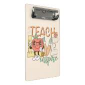 教えインスパイア愛 – かわいい学校の用品 ミニクリップボード (アングル)