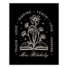 教えインスパイア気の利いた先生パーソナライズされた ポスター