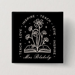 教えインスパイア気の利いた先生パーソナライズされた 缶バッジ