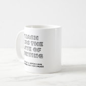 教えキッズおもしろい狩りマグ コーヒーマグカップ (正面左)