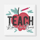 教えボス先生 マグネット (正面)